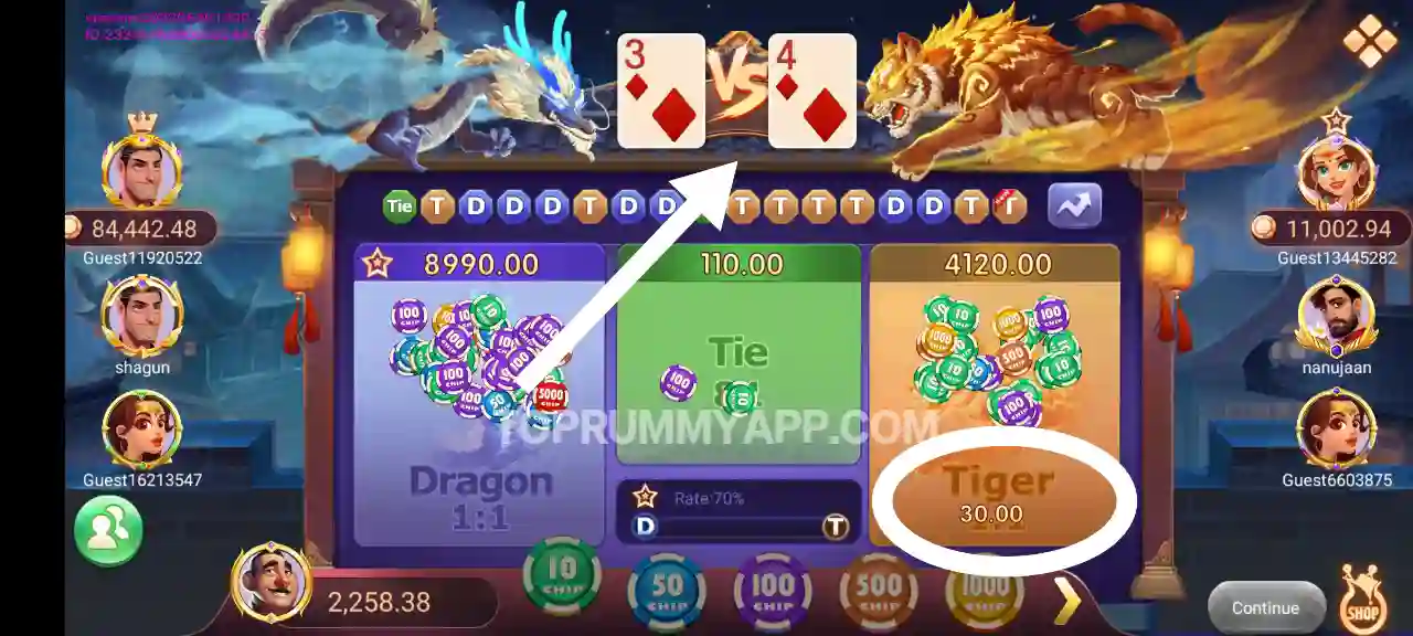 Dragon Vs Tiger Bet Win Top Rummy App List