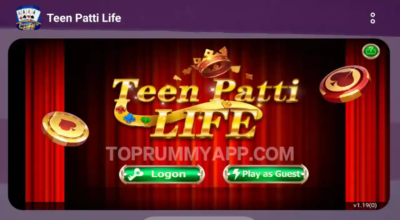 Teen Patti Life App Top 20 Teen Patti App List ₹41 Bonus